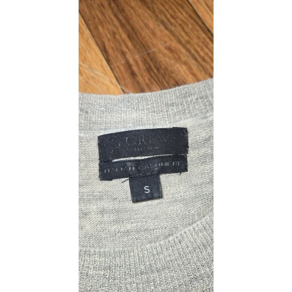 J.crew collection cashmere shell size S Gray *repaired - Picture 3 of 6